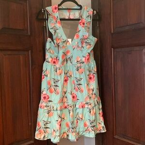 Halter Top Mini peach Dress